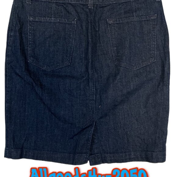 Banana Republic Dark Wash Mini Denim Skirt Size 30R Casual Straight - Picture 6 of 6